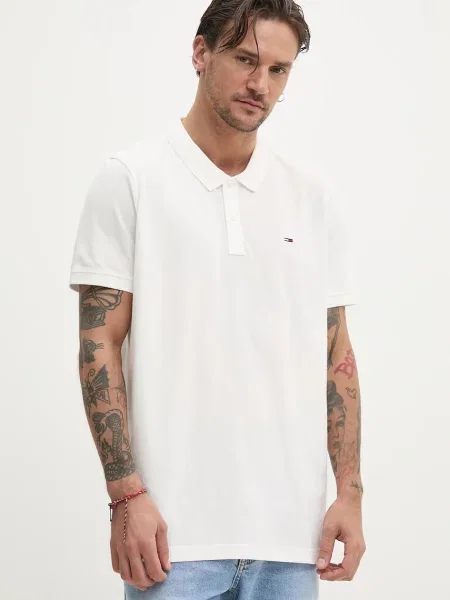 Тениска Tommy Jeans бяло