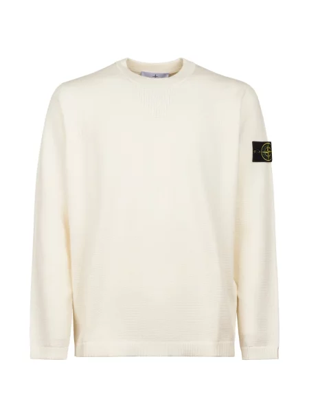 Pulover Stone Island cu decolteu rotund cu strasuri