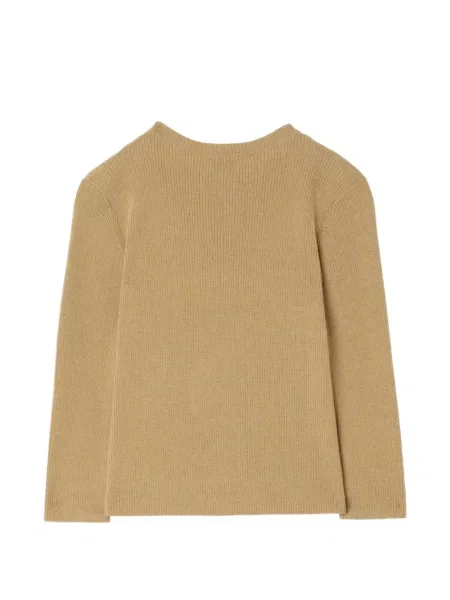 Sweter dziecięcy Burberry żółty