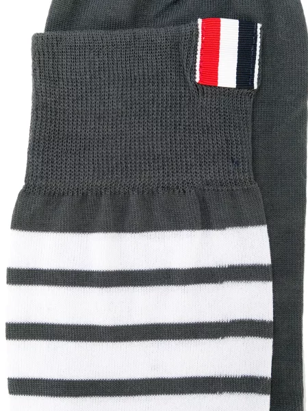 Pruhované ponožky Thom Browne šedé