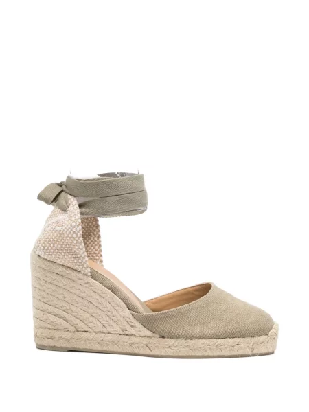 Cropp espadrile Castaner cu legături verde