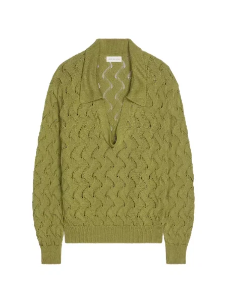 Pulover Dries Van Noten verde