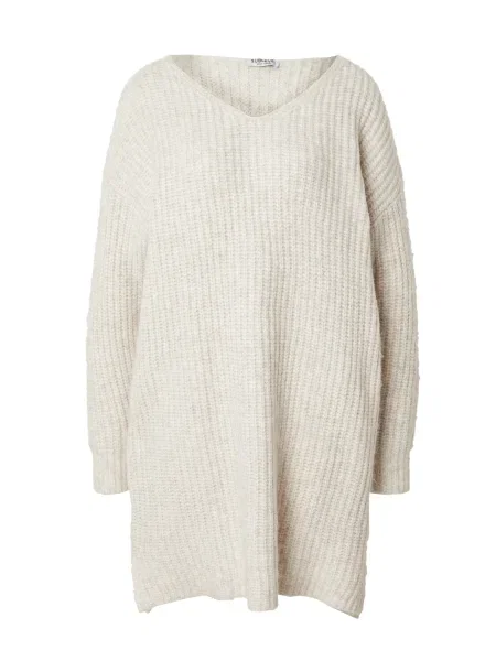 Sublevel Rochie tricotat deschis bej