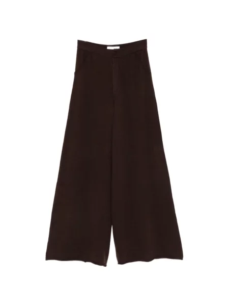 Pantaloni Ely Ely tricotate maro
