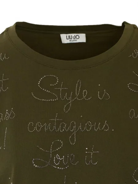 Stras tricou Liu Jo verde