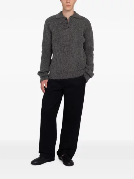 Gulerat tricou polo Minimum gri