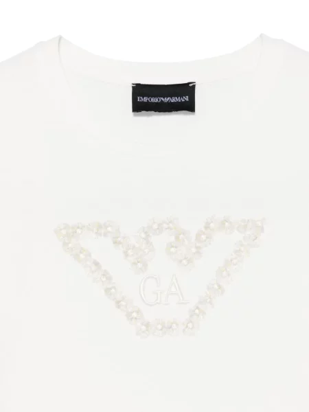 Tricou copii Emporio Armani alb