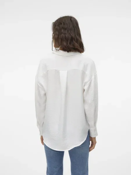 VERO MODA Blúzka MELANEY QUEENY' biela