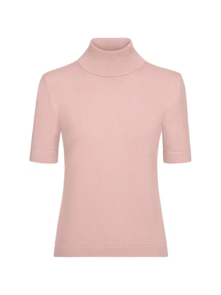 Scurt tricou Oscar De La Renta tricotate roz