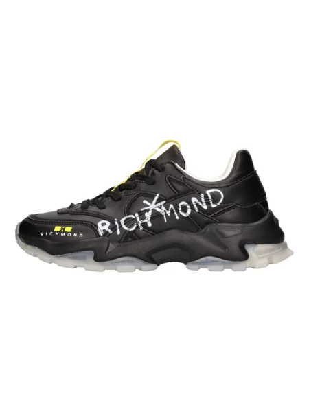 Sneakersy John Richmond skórzane czarne