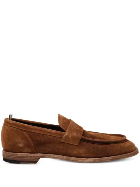 Pantofi loafer Officine Creative din piele maro