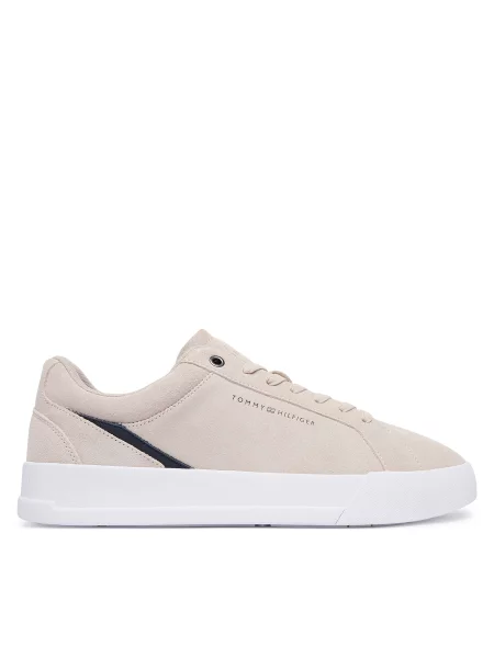 Sneakersy Tommy Hilfiger Th Court Premium Suede Svetlo béžová