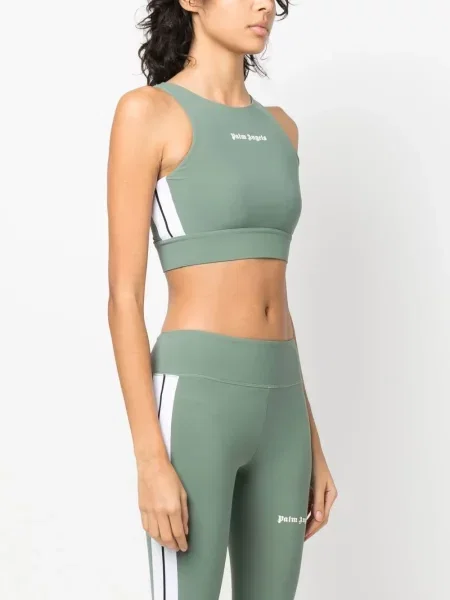 Trčanje top Palm Angels s printom zelena
