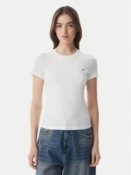 Tommy Jeans Tričko biela