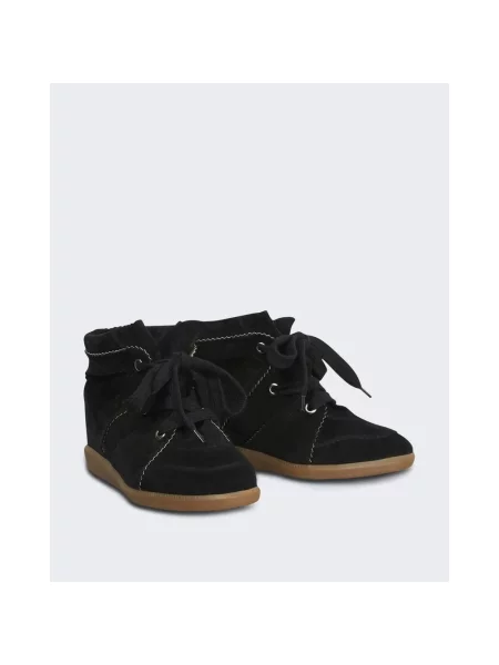 Sneakersy Isabel Marant Etoile skórzane czarne