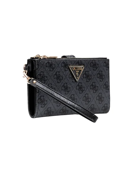 Torebka skórzana Guess skórzana szara