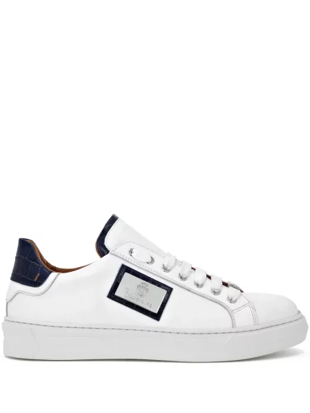 Sneakerși Billionaire din piele alb