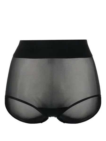 Chiloți Wolford transparente negru