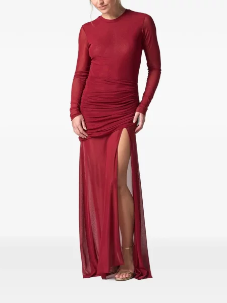 Rochie maxi Jbq cu volane roșu