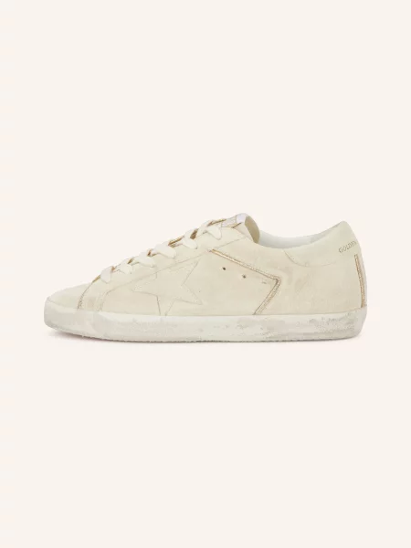 Golden Goose Sneakersy Super-Star weiss złote
