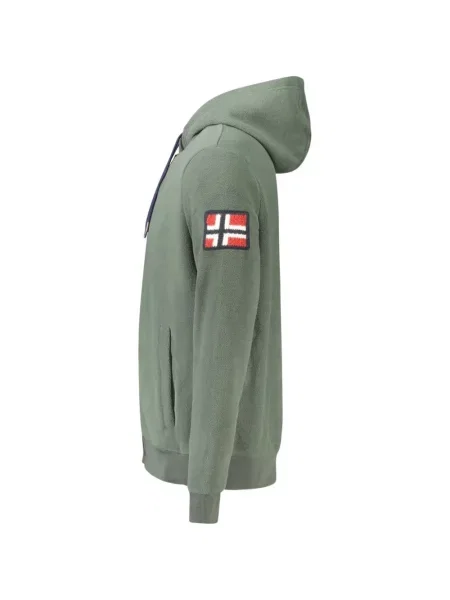 Hanorac cu glugă Norwegian Rain verde