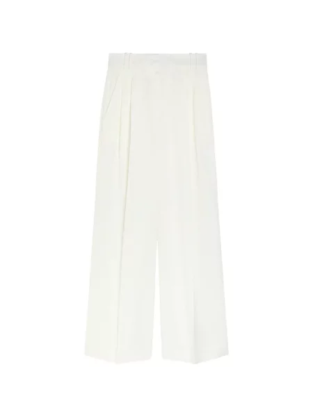 Pantaloni Another Tomorrow alb