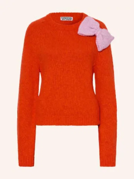 Essentiel Antwerp Sweter Kollier orange pomarańczowy