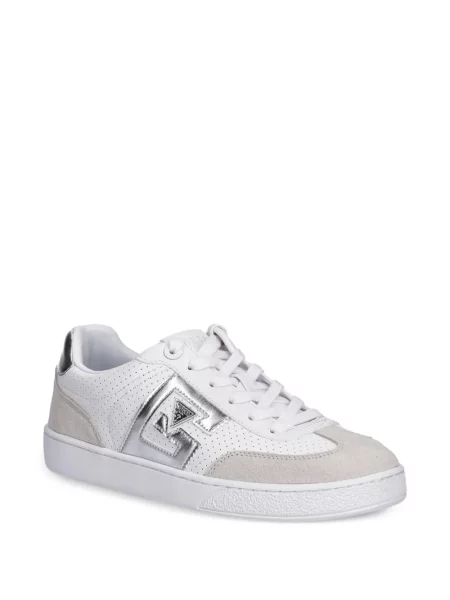 Sneakerși Guess cu autograf alb