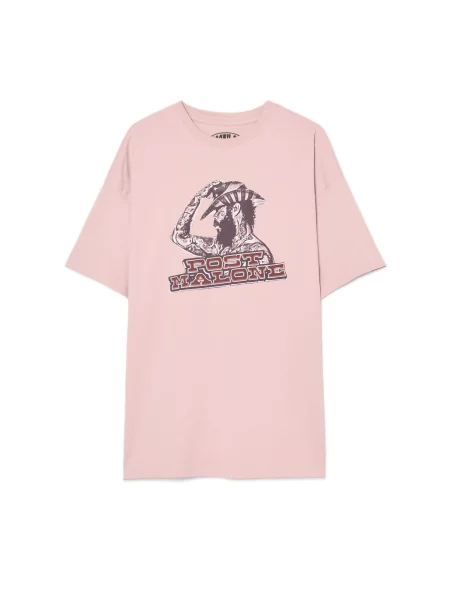 Cropp Футболка з принтом Post Malone лавандовий