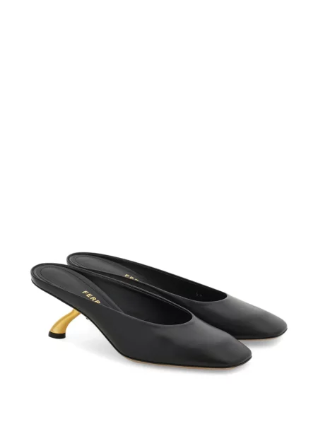 Papuci tip mules Ferragamo negru