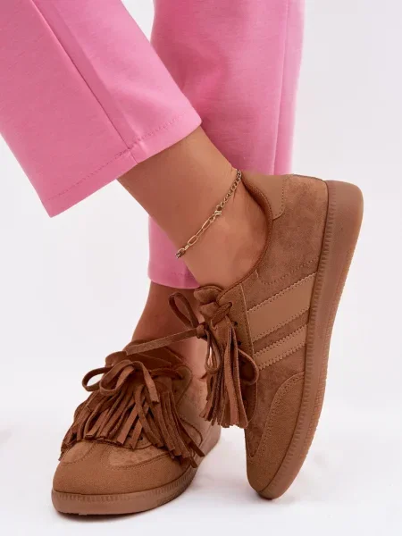 Tenisky Boto s třásněmi bílé