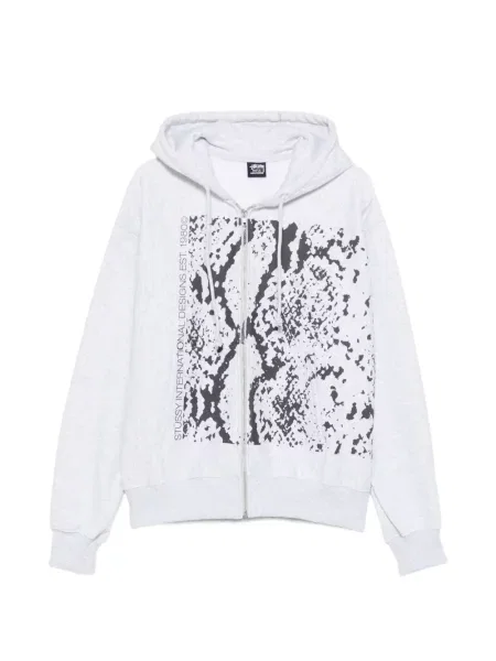 Hanorac cu glugă Stüssy gri