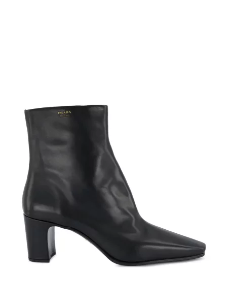 Botine Prada din piele negru
