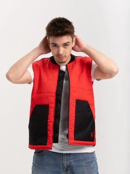 Жилет з утеплювачем HAUBERT бавовна/поліестер червоний