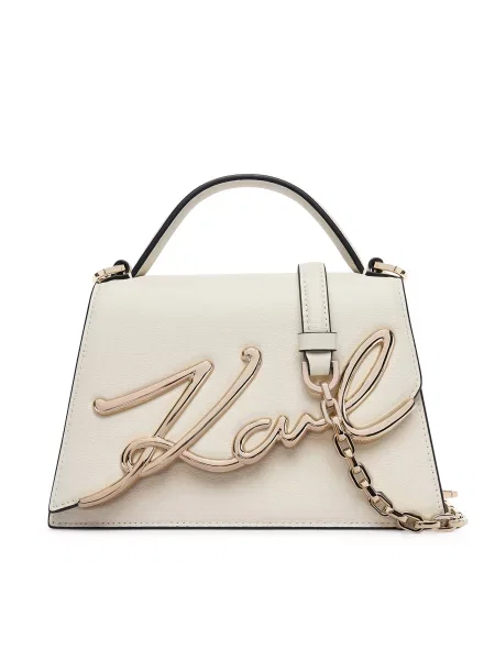 Geanta crossbody Karl Lagerfeld din piele bej