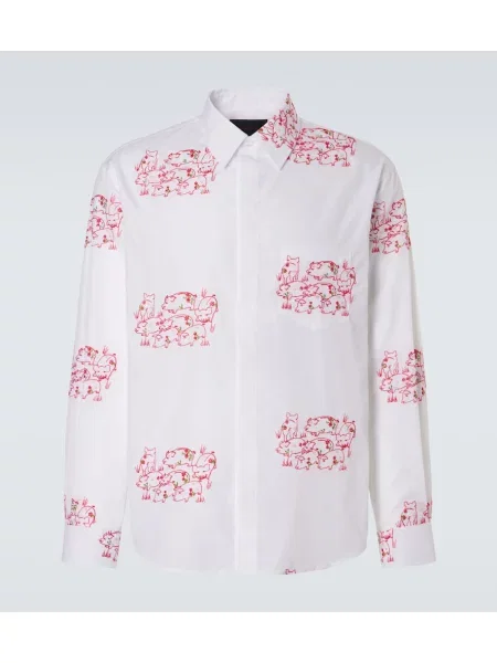 Poplínová košile Simone Rocha bílá