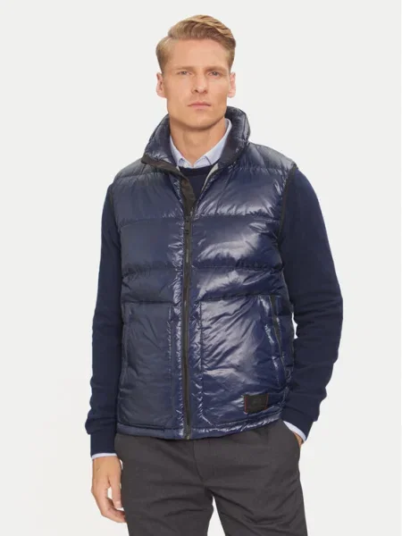 La Martina Vestă Bleumarin