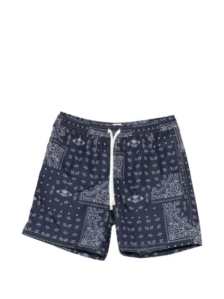 Slip de baie Eleventy cu imagine cu model paisley albastru