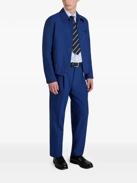 Pantaloni Incotex de lână albastru