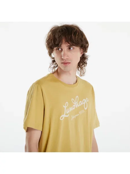Tricou Lundhags Järpen Logo T-Shirt M Straw XL
