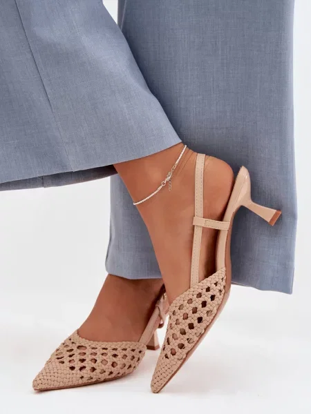 Pletene sandali Boto pleteni bela