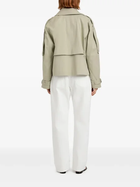 Geacă Proenza Schouler White Label cu două rânduri de nasturi alb