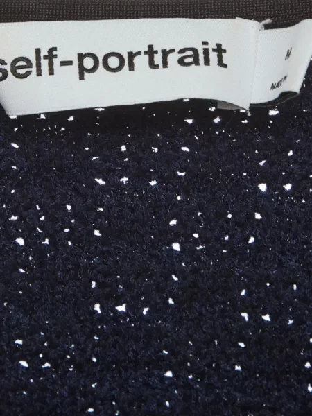 Decupat cardigan Self-portrait albastru