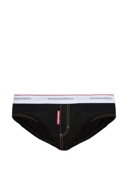 Chiloți Dsquared2 cu autograf negru