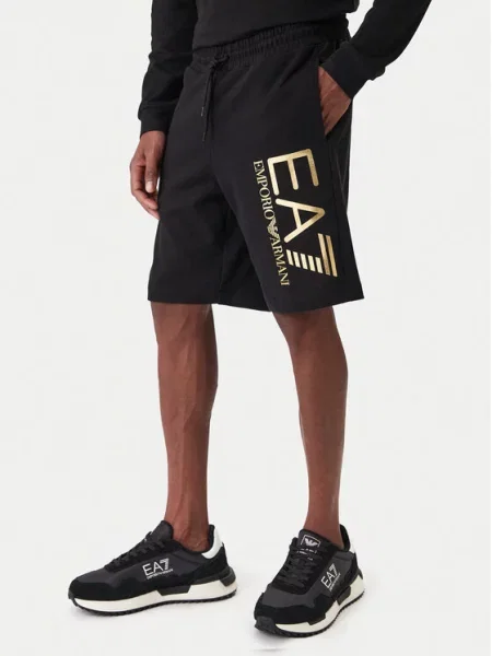 Sportovní kraťasy Emporio Armani černé