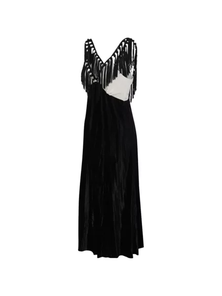 Rochie Forte_forte cu franjuri negru