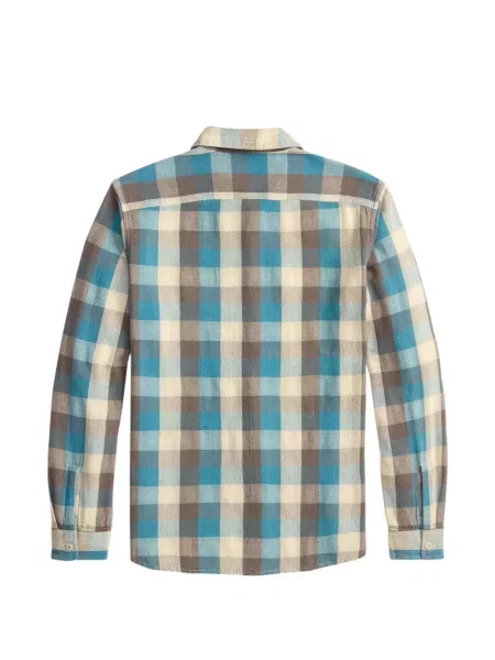 Kockás ing Ralph Lauren Rrl kék