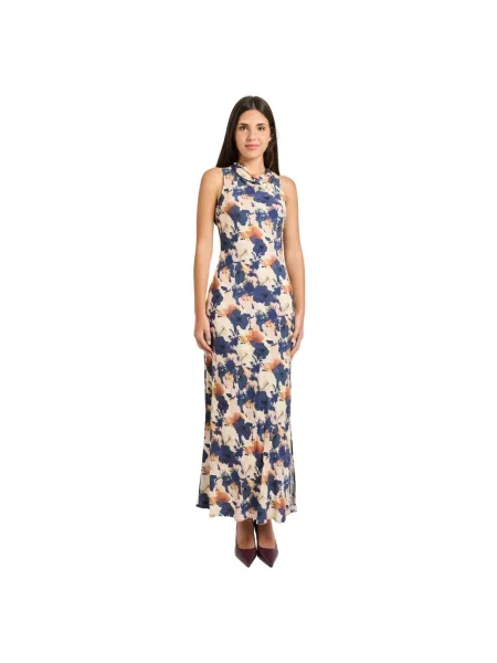 Sukienka bez rękawów Yes Zee bez rękawów w kwiatki