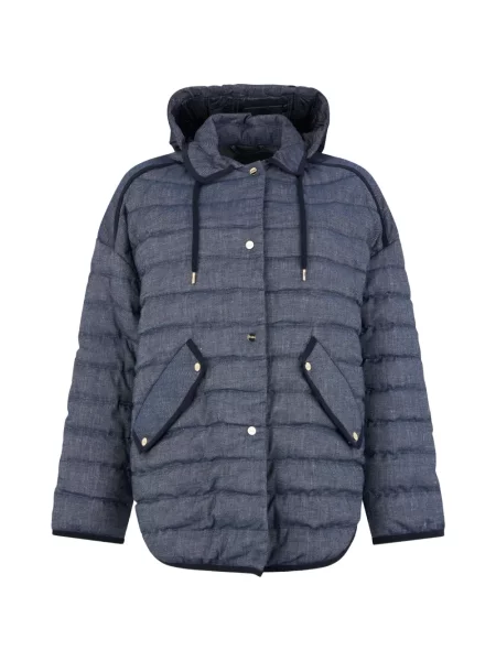 Jachetă cu glugă Herno cu glugă albastru