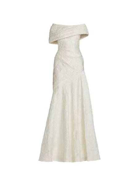 Rochie maxi Tadashi Shoji din jacard